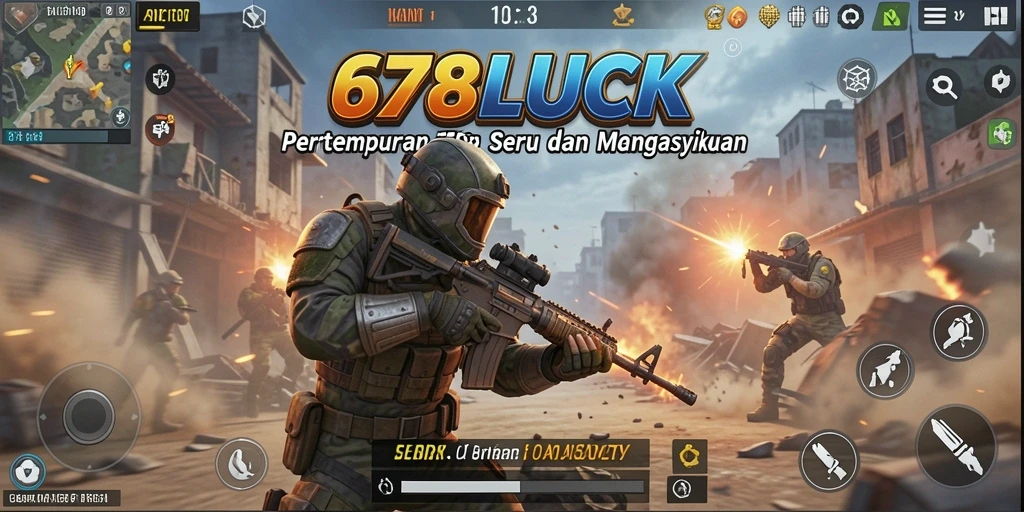 Tampilan gameplay seru di 678LUCK dengan pertempuran yang menegangkan.