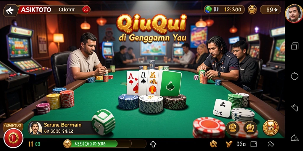 Tangkapan layar utama ASIKTOTO menunjukkan aksi seru saat bermain QiuQiu.