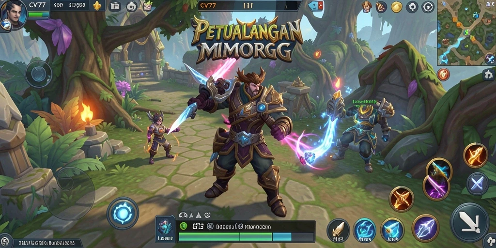 Tampilan utama gameplay CV777 yang mendebarkan dalam dunia MMORPG.