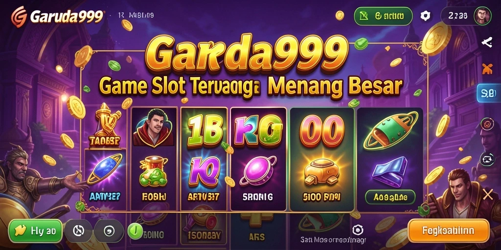 Tampilan utama gameplay GARUDA999 yang seru dan penuh warna.