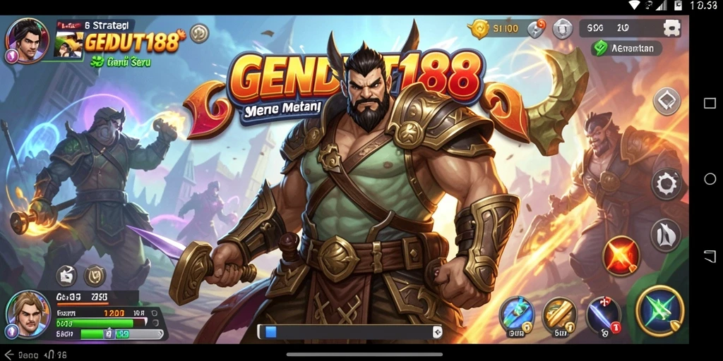 Tampilan gameplay GENDUT188 yang seru dan strategis.