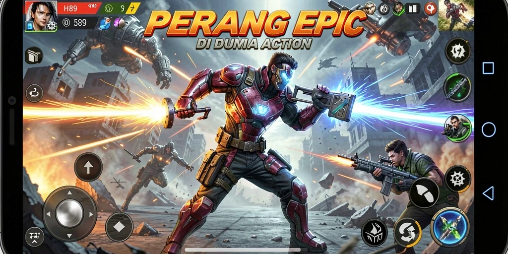 Tampilan gameplay H89 yang mengesankan dan penuh aksi.