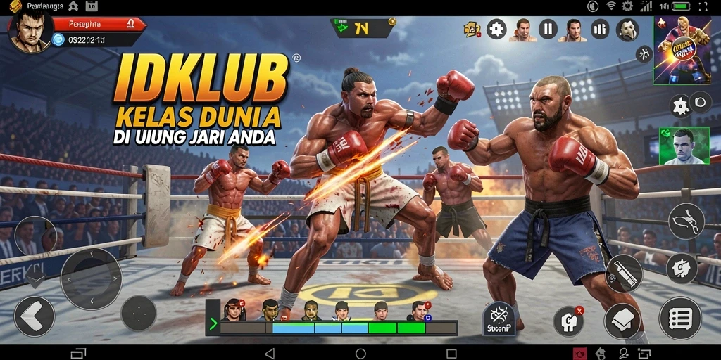 Gameplay seru dalam pertarungan epik di IDKLUB.