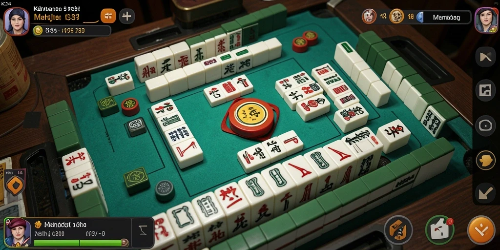 Tampilan gameplay K234 yang seru dan menantang dalam Mahjong.