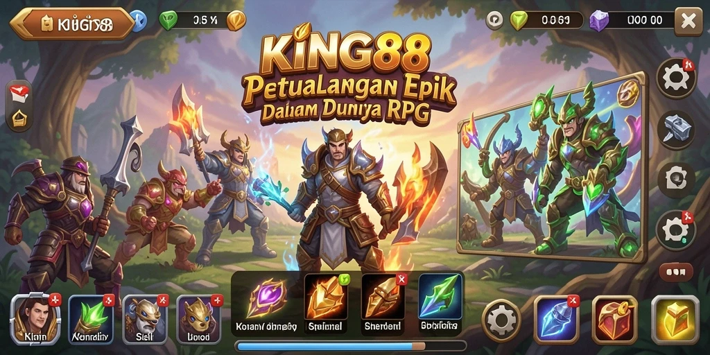 Tampilan gameplay KING88 yang mendebarkan dan penuh petualangan.