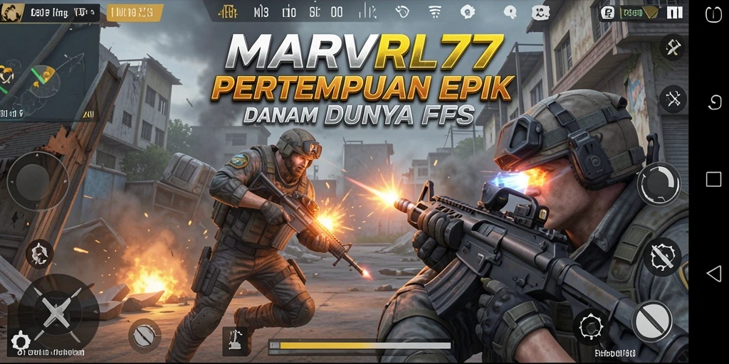 Tampilan gameplay MARVRL77 dengan aksi menegangkan di dunia FPS.
