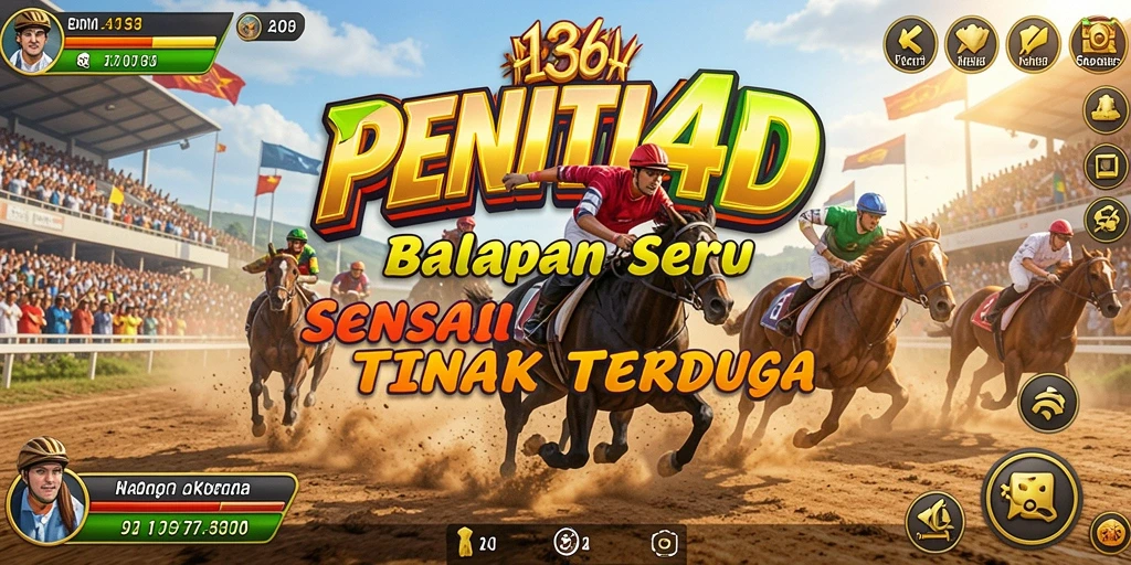 Gameplay Racing yang seru dan mendebarkan di PENITI4D.