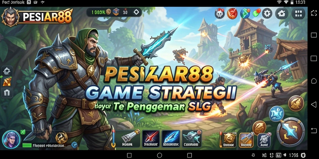 Tampilan gameplay menarik dari PESIAR88 dengan elemen strategis.
