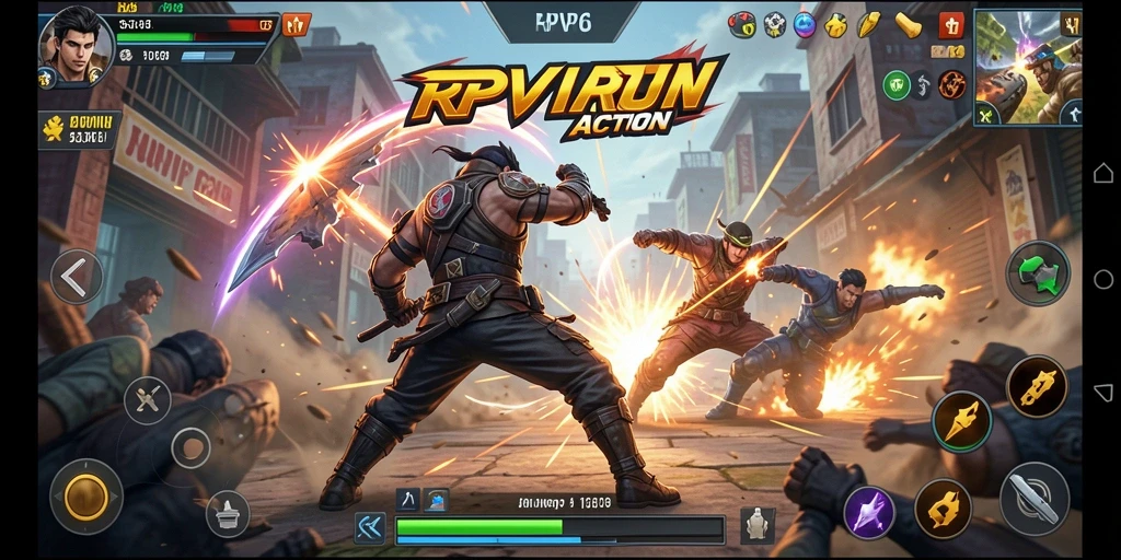 Tampilan seru dari gameplay aksi di RPVIP6.