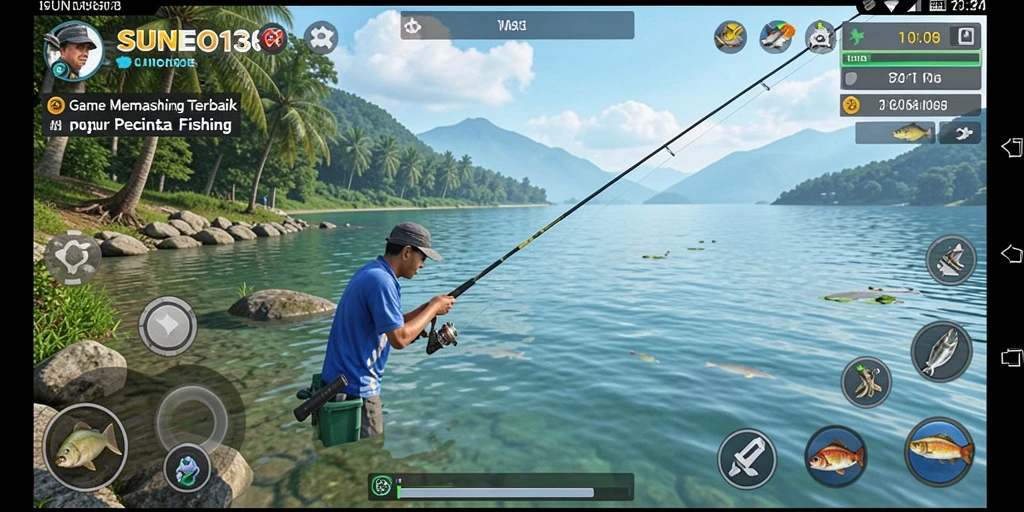Tampilan menarik dari SUNEO138 menunjukkan aksi memancing yang seru dan dinamis.