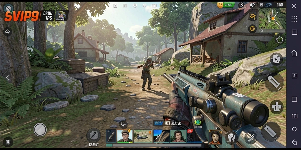 Tangkapan layar dari gameplay menegangkan di SVIP9.