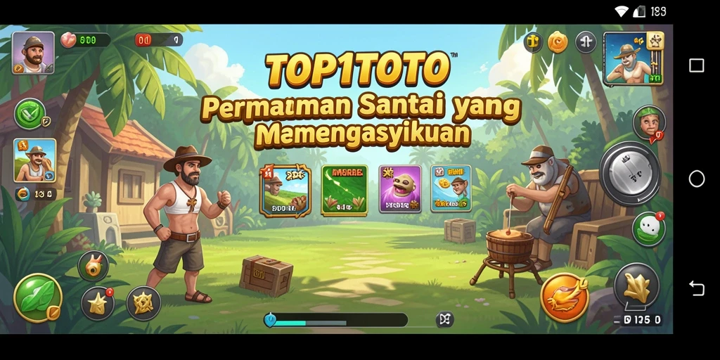 Screenshot yang menampilkan gameplay TOP1TOTO dengan tampilan menarik.