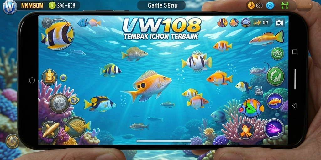 Gameplay Tembak Ikan yang seru dan mendebarkan.