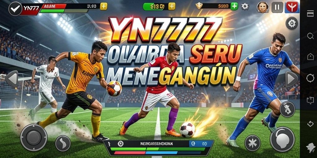 Screenshot menunjukkan gameplay seru di YN777 dengan aksi olahraga yang intens.